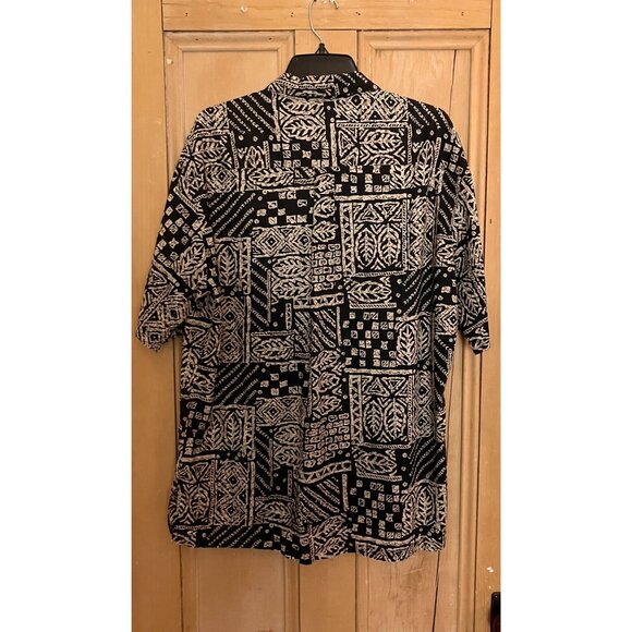 Tori Richard Mens Y2K Vintage 2 SET Tribal Hawaiian Shirt Sz. Large Brown SP EXC - Picture 9 of 12